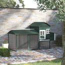 Pleasant Patch 84" Deluxe Chicken Coop - Green - Seasonal Overstock