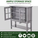 Accent Cabinets, Sina 31.5" Grey Sideboard Cabinet - Seasonal Overstock