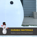 8ft Inflatable Snowman with Hand Up Waving - Seasonal Overstock