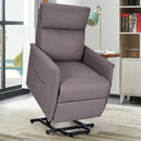 Bennett Power Lift Chair with Vibration Massage - Beige Fabric - Seasonal Overstock