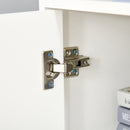 Nolan Computer Desk with Keyboard Tray Cabinet and Locked Drawer - White - Seasonal Overstock