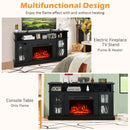 Fireplaces, Parker Black 1400W Electric Fireplace TV Stand for up to 65" TVs - Seasonal Overstock