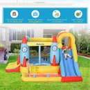 Bouncy Castles, Space Rocket Bouncy Castle With Slides & Pool 11.14' x 9.18' x 6.06' - Seasonal Overstock