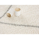 Thorin Ivory Modern Area Rug by Puffy Comforts - Seasonal Overstock