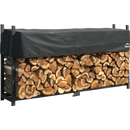 Ultra Duty Firewood Rack with Cover - 8ft - Seasonal Overstock