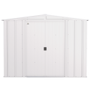 8' x 8' Arrow Classic Steel Storage Shed - Flute Grey - Seasonal Overstock