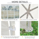 10' x 30' White Party Tent with 5 Wall Panels - Seasonal Overstock