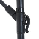 Patio Umbrellas, 10' Deluxe Cantilever Patio Umbrella - Dark Green - Seasonal Overstock