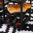 Kitchen Cart, Kinsley Rolling Kitchen Cart - Black - Seasonal Overstock