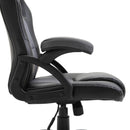 Office Chairs, Kiyo Gaming Chair in Grey Black - Seasonal Overstock