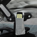 Maverick Luxury Executive Chair with Vibration Massage and Reclining - Grey Microfiber - Seasonal Overstock