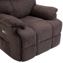 Lift Chairs, Plush Reclining Lift-Assist Chair in Brown - Seasonal Overstock