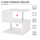 Sylas End Table Shelf - White - Seasonal Overstock