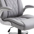 Office Chairs, Vincent Grey Executive Desk Chair - Seasonal Overstock