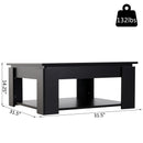 Weston Black Square Coffee Table - Seasonal Overstock