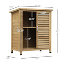 Storage Sheds, Wood Outdoor Garden Pool Side Storage Cabinet 34" x 18" x 38" - Seasonal Overstock