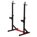 Home Fitness, Adjustable Height Squat Bench Press Dip Rack - Seasonal Overstock