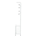 Brynn Entranceway Hall Tree with Coat and Shoe Storage - White - Seasonal Overstock