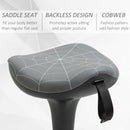 Grey Wobble Stool with Saddle Seat & Adjustable Height - 25.75" to 32.75" - Seasonal Overstock