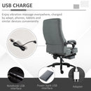 Thames High Back Office Chair with Footrest and Vibration Pillow - Seasonal Overstock