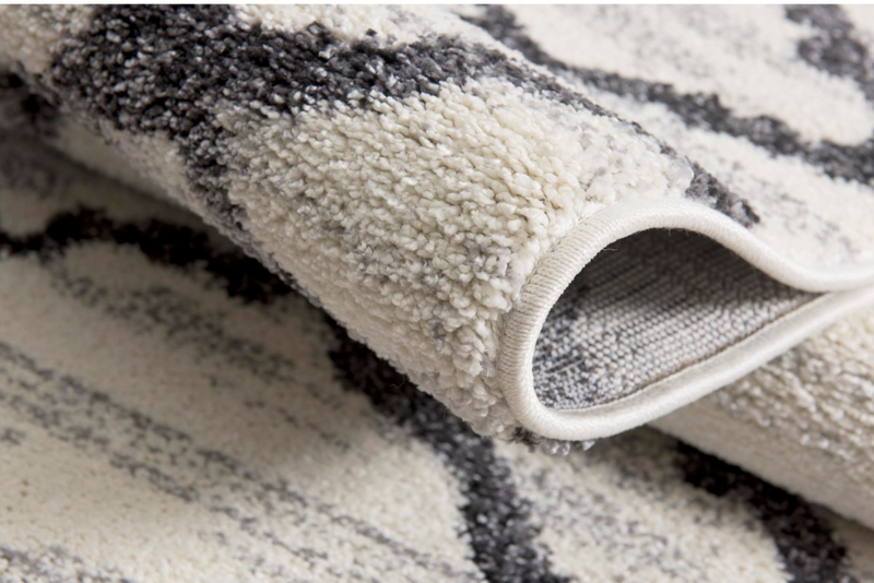Rigel Modern White Area Rug by Modina Comfort - Seasonal Overstock