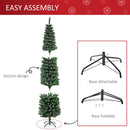 Christmas Trees, 6ft Artificial Snow Dipped Narrow Space Christmas Tree - Seasonal Overstock