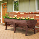 Planters, 72" x 32" Raised Wood Planter Box - Seasonal Overstock