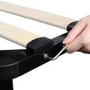 Full Size Metal Platform Bed Frame with Wooden Slat - Seasonal Overstock