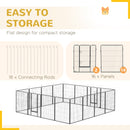 Heavy Duty 16-Panel Pet Playpen for Dogs - 39" Fencing Height