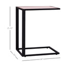 Kyle Industrial Style Walnut Side Table - Seasonal Overstock