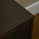 Richie Brown and Gold Cabinet Style TV Stand for TVS up to 55" - Seasonal Overstock