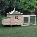 Coops & Hutches, Timberland Trove 77" Small Animal Coop / Hutch - Natural Wood - Seasonal Overstock
