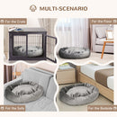 Dog Beds, Velvet Soft Dark Grey Medium Dog Bed - Seasonal Overstock