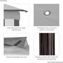 Gazebos, Zella 11' x 11' Light Grey Pop-Up Gazebo with Mesh Walls and Carry Bag - Seasonal Overstock