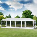 Canopy Tent, 10' x 28' Party Tent With Mesh Wall Panels - Seasonal Overstock