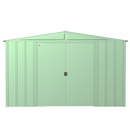 Storage Sheds, 10' x 14' Arrow Classic Steel Storage Shed - Sage Green - Seasonal Overstock