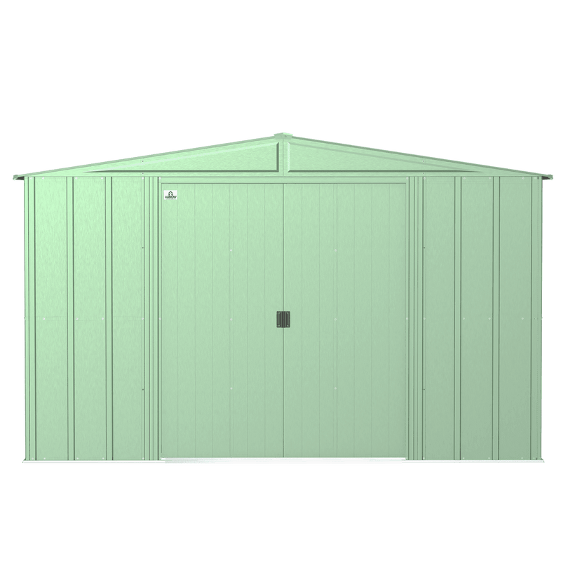 10' x 14' Arrow Classic Steel Storage Shed - Sage Green - Seasonal Overstock