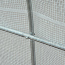 Greenhouses, 11.5 x 10ft Soft-Cover Greenhouse in White - Seasonal Overstock