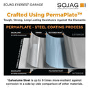 Sheds, Garages & Carports, 12' x 30' Everest Steel Storage Shed Garage Wind and Snow Rated - Charcoal - Seasonal Overstock