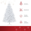 Christmas Trees, 7ft White Artificial Christmas Tree & Stand - Seasonal Overstock