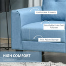 Anna Button Tufted Modern Contemporary Chair - Blue - Seasonal Overstock