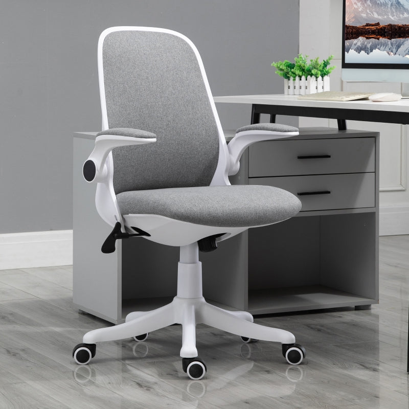 Aurora Modern Grey Swivel Office Chair - Seasonal Overstock