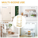 Bamboo 27.5" Wide Garment Rack with Shelves - Seasonal Overstock