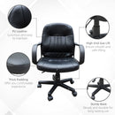 Devo Black Mid Back Swivel Office Chair - Seasonal Overstock