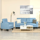 Anna Button Tufted Modern Contemporary Sofa - Blue - Seasonal Overstock