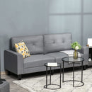 Anna Button Tufted Modern Contemporary Sofa - Grey - Seasonal Overstock