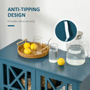 Pyper 2 Door Blue Accent Storage Cabinet - Seasonal Overstock