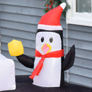 Christmas Decorations, Inflatable Santa Driving Tree Farm Truck with Snowmen - Seasonal Overstock