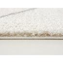 Thorin Ivory Modern Area Rug by Puffy Comforts - Seasonal Overstock