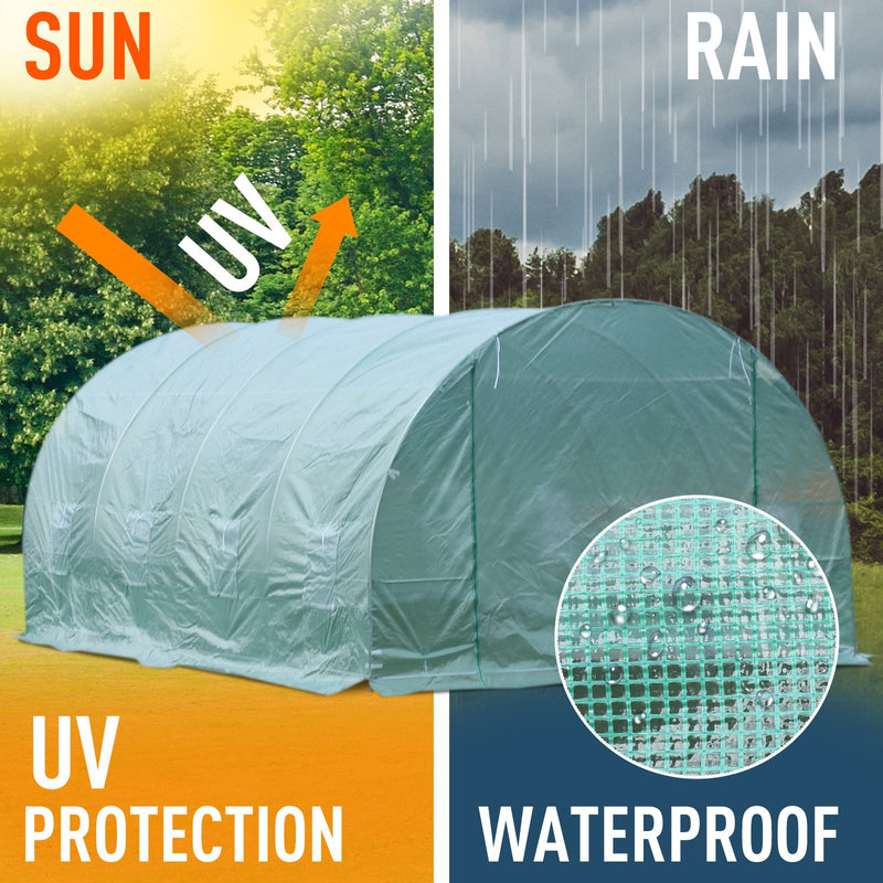 20' x 10' x 7' Soft Cover Dome Top Greenhouse - Seasonal Overstock